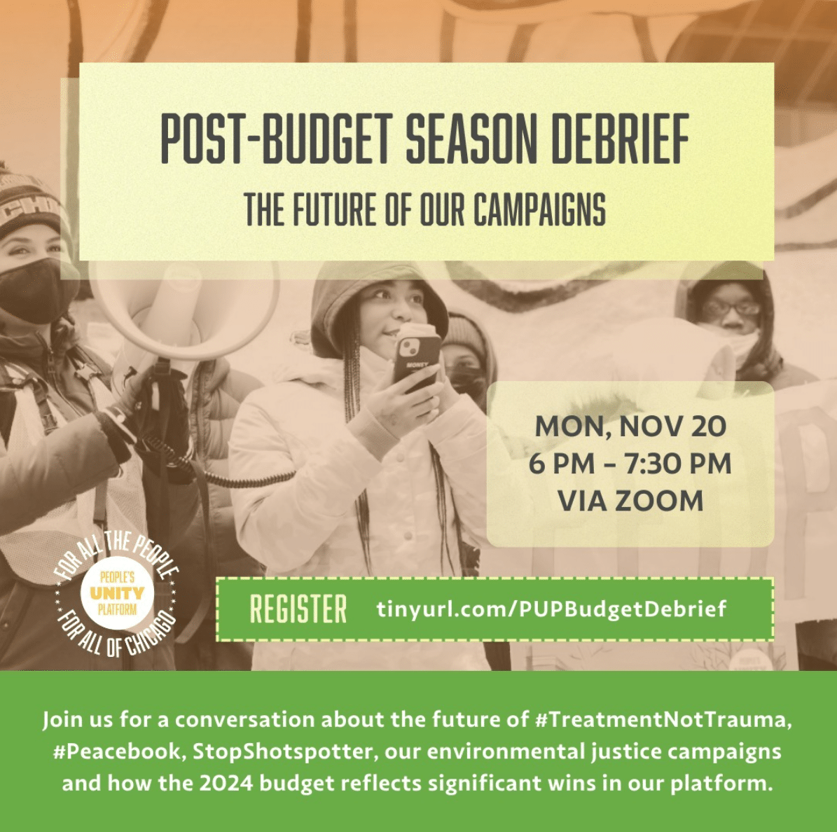 Grassroots Collaborative is holding a post-budget season debrief