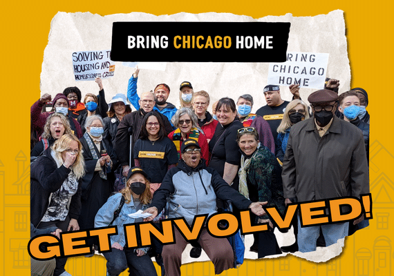 get involved in bring chicago home with crowd cheering