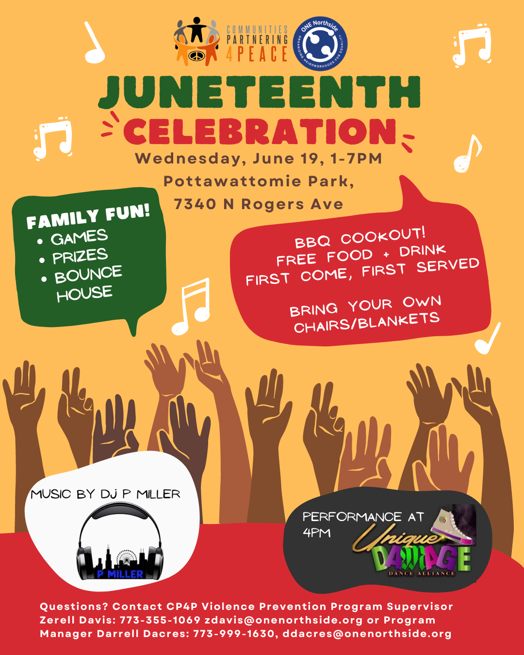 Cp4p Juneteenth Celebration Wednesday June 19th