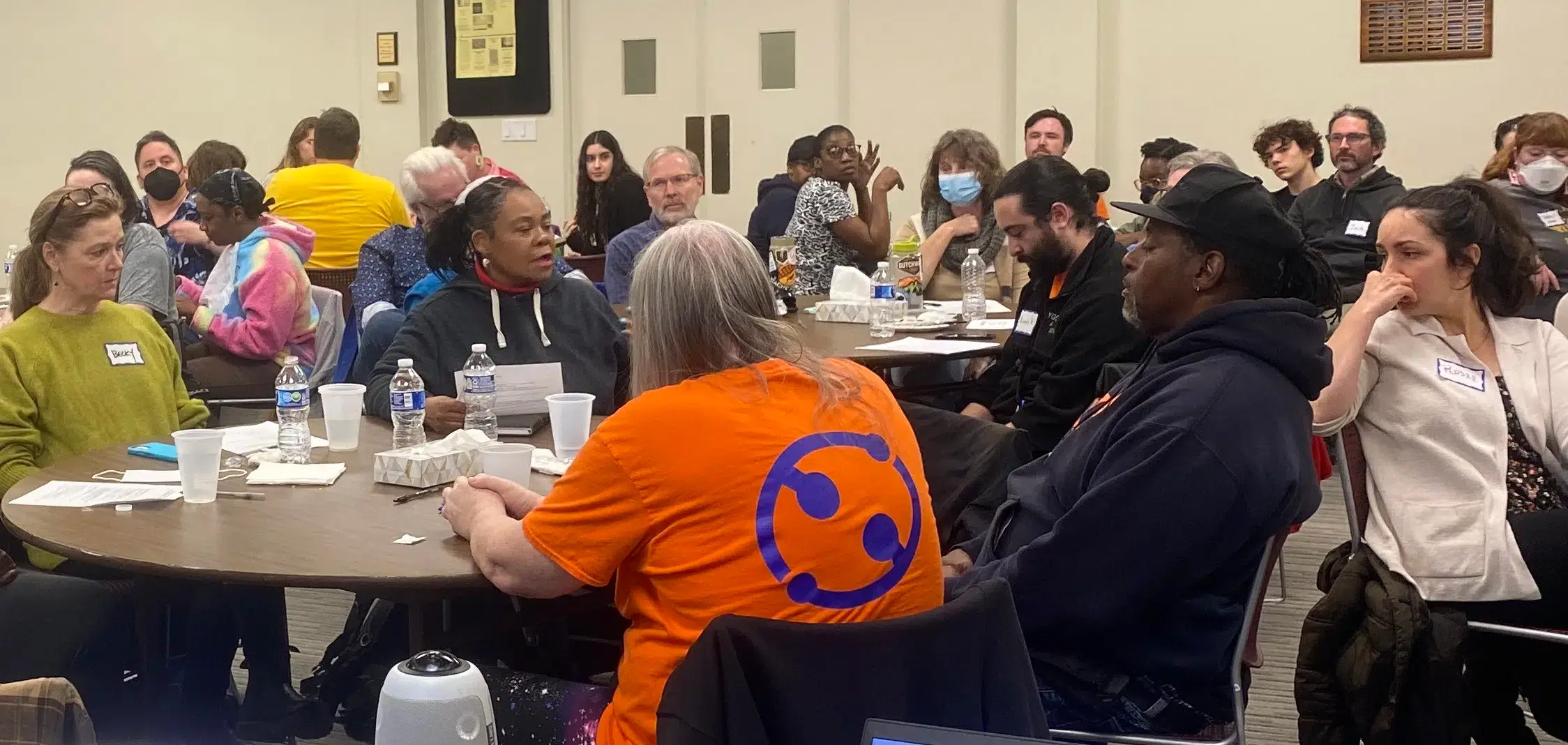 ONE Northside members discuss the election at meeting