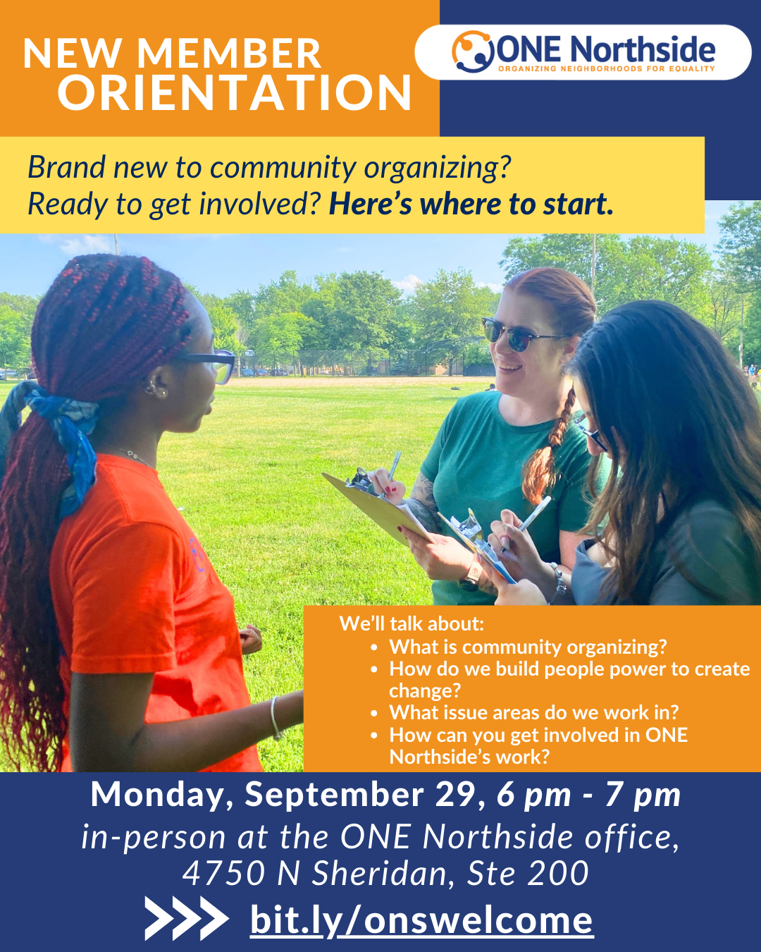 New member orientation Sept - English