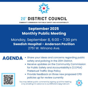 9.8.25 - 20th District Council, monthly public meeting
