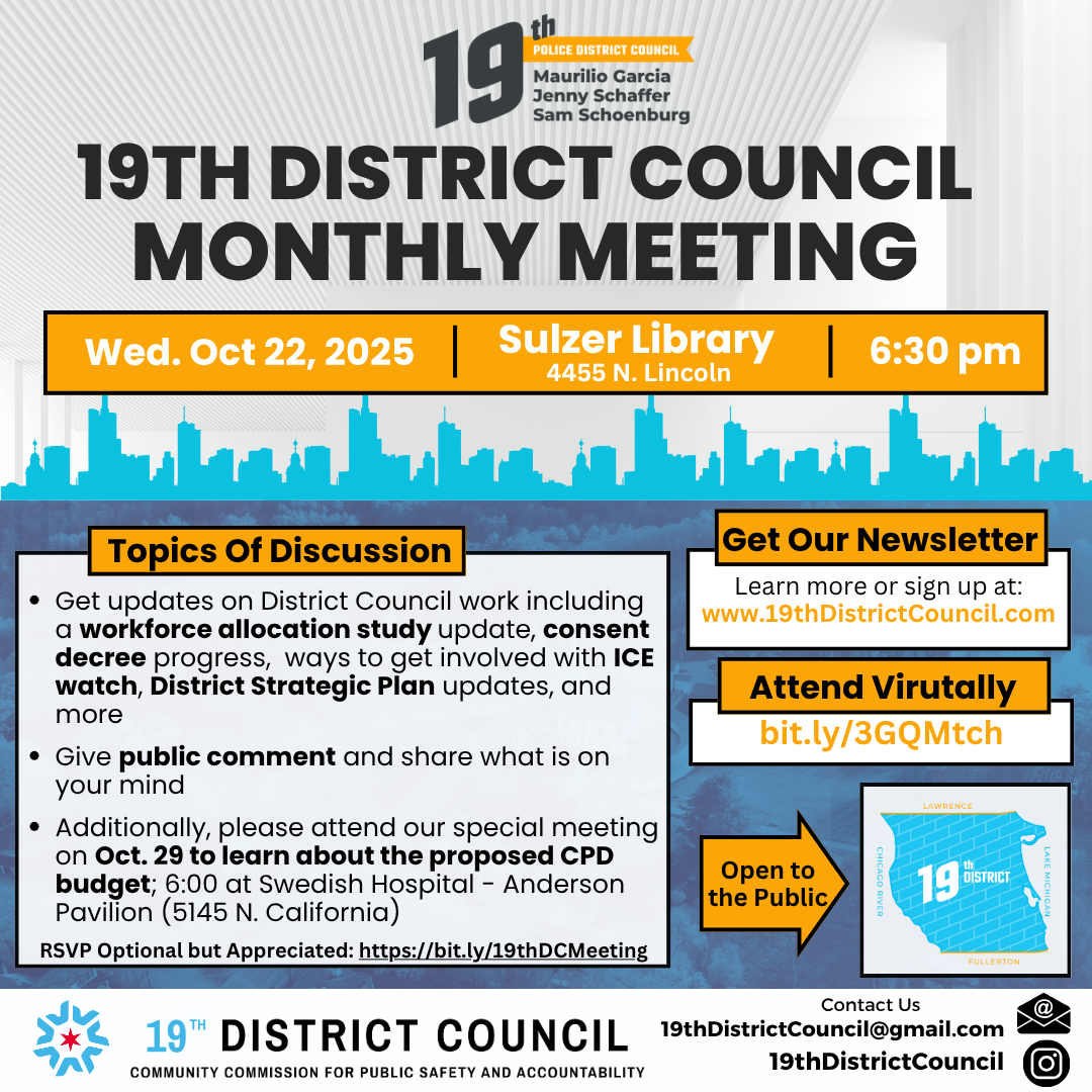 19th distrcit council meeting oct 22 sulzer library