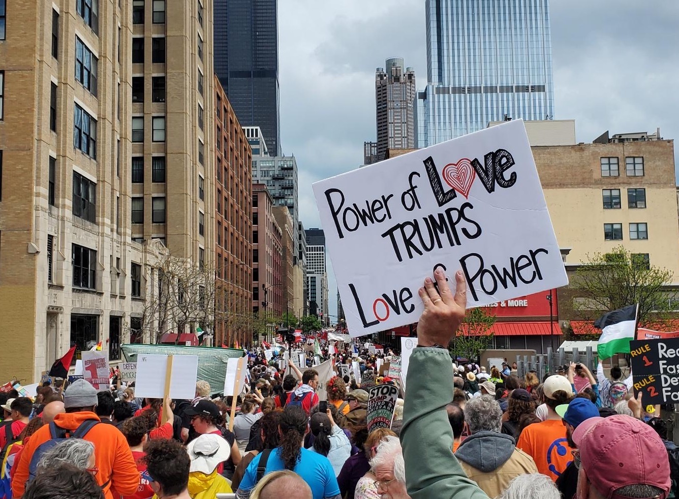 protest sign the power of love