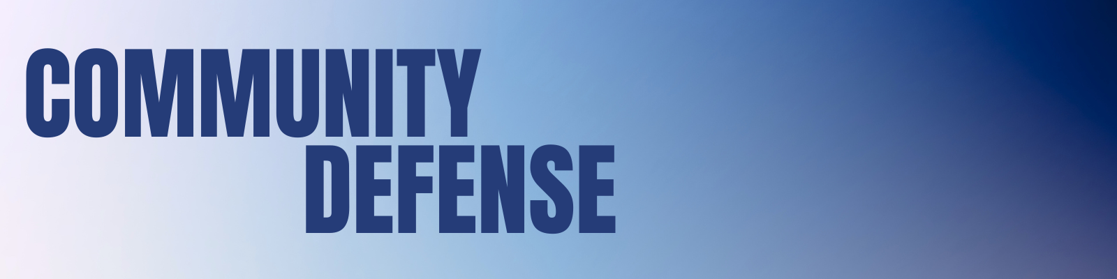community defense header