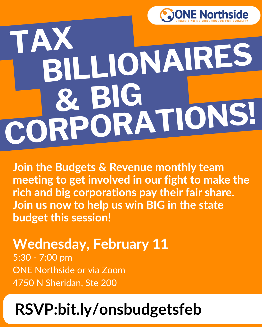 tax billionaires meeting feb 11 530 pm