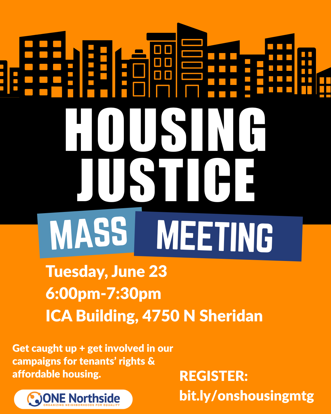 Housing Justice mass meeting
